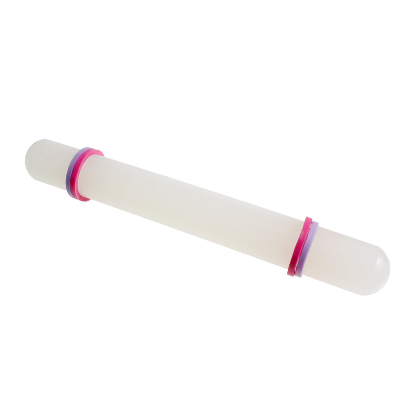 Non Stick Plastic Rolling Pin with Adjustable Band Guide