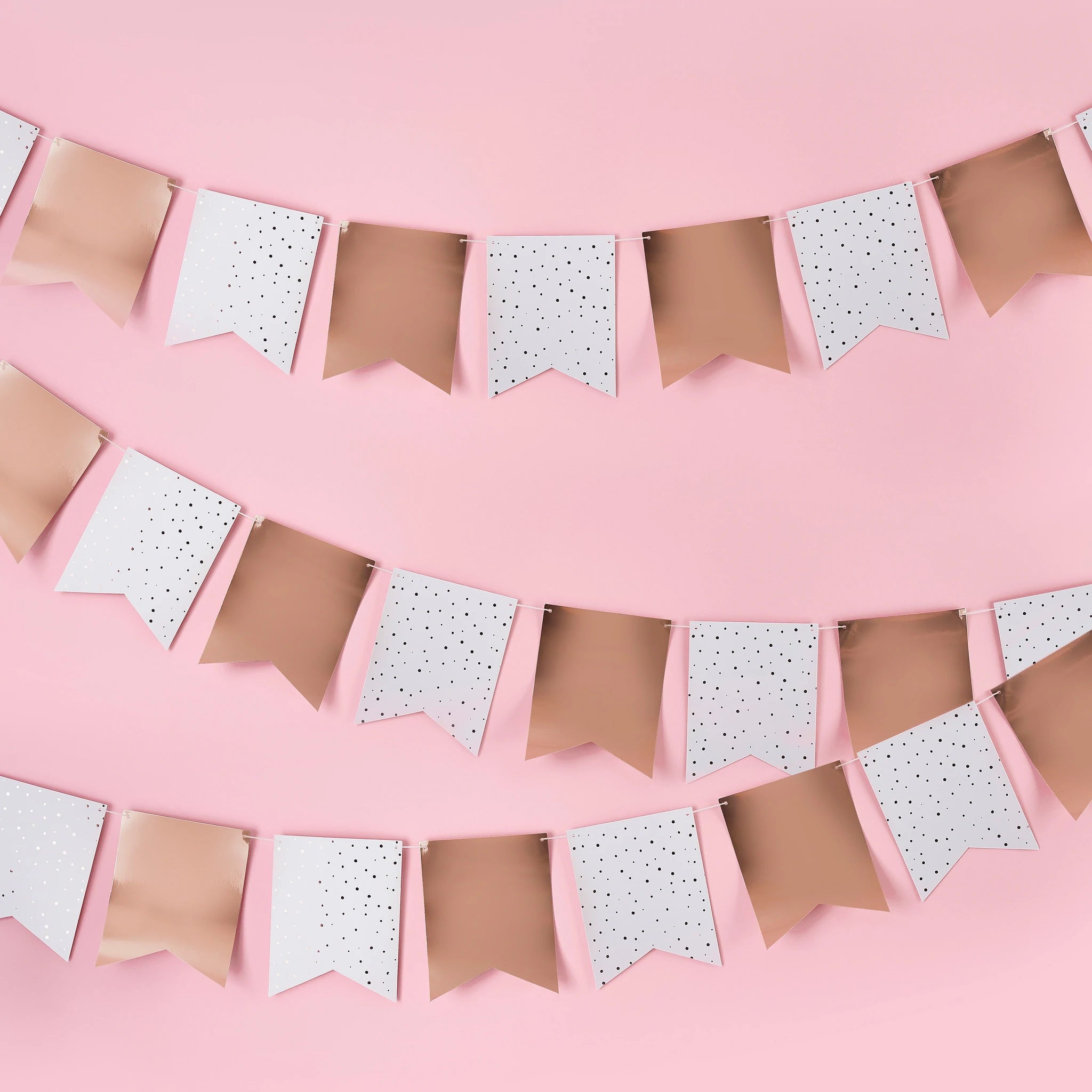 Rose Gold Foiled Bunting Rose Gold Foiled Bunting