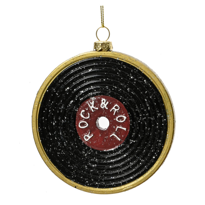 Vinyl Record Rock & Roll Hanging Christmas Bauble
