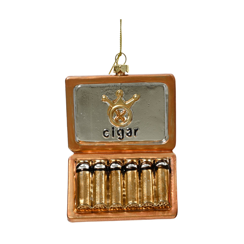 Cigar Box Shaped Luxury Hanging Christmas Bauble 3d