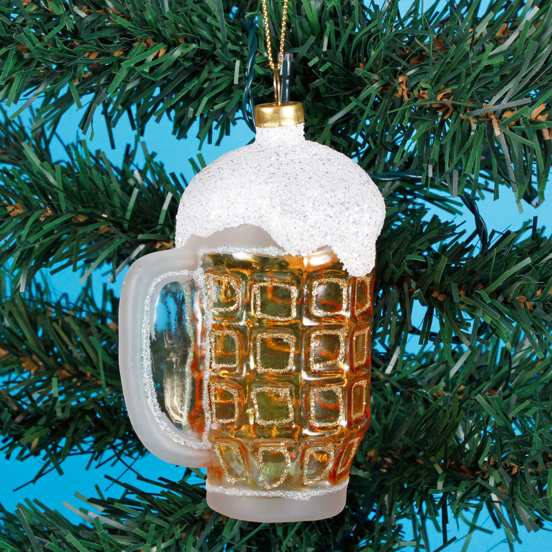 Frothy Beer Shaped Bauble Hanging Decoration