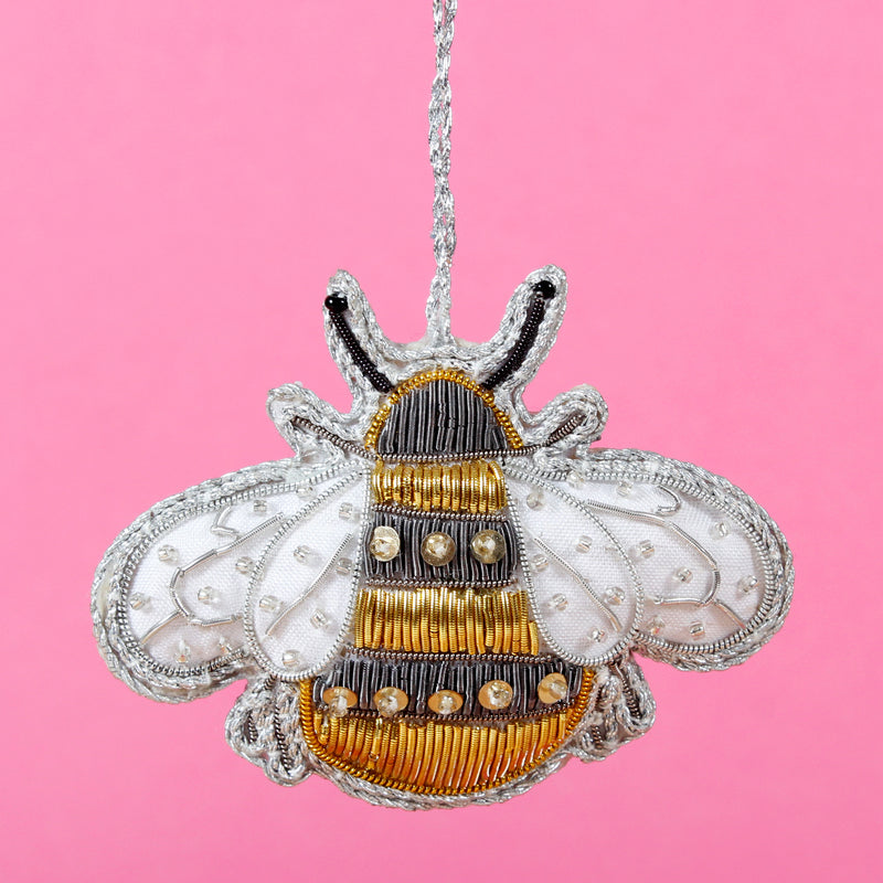 Bee Zari Embroidery Hanging Decoration