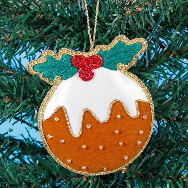 Christmas Pudding Zari Decoration