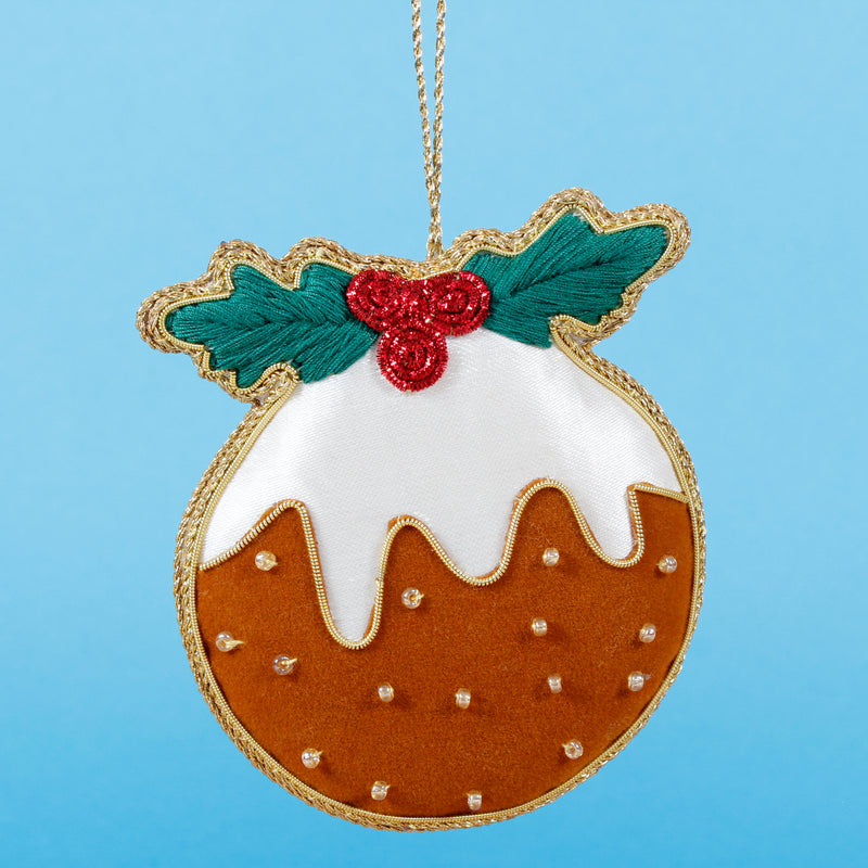 Christmas Pudding Zari Decoration