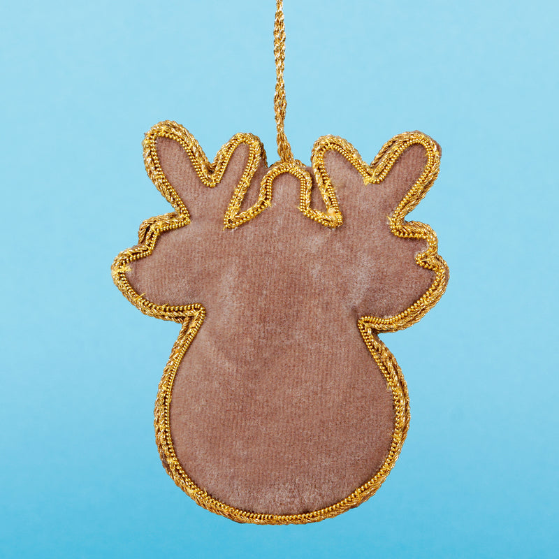 Rudolph Zari Embroidery Decoration