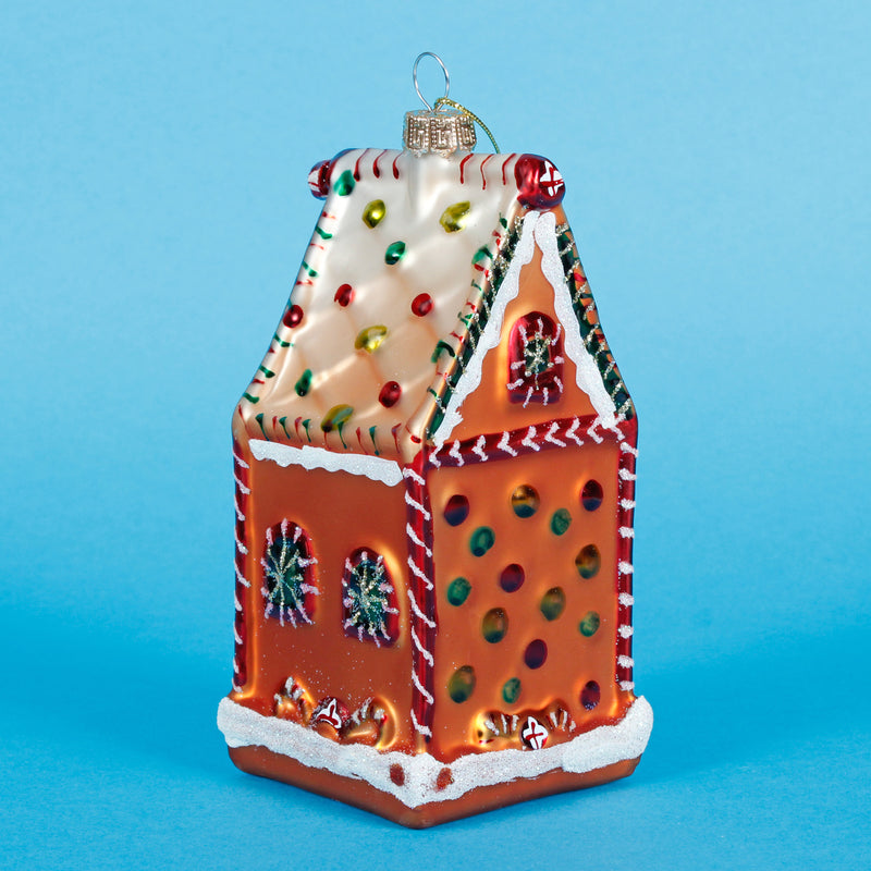 Gingerbread House Shaped Hanging Decoration Bauble