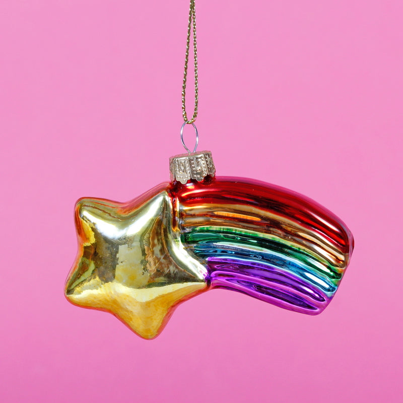 Shooting Star Hanging Christmas Bauble
