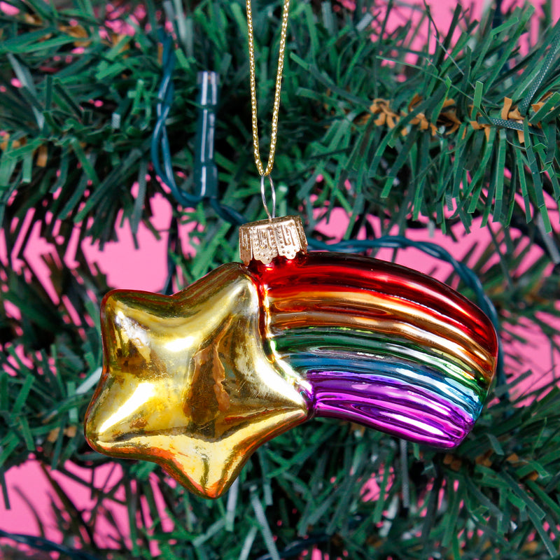 Shooting Star Hanging Christmas Bauble