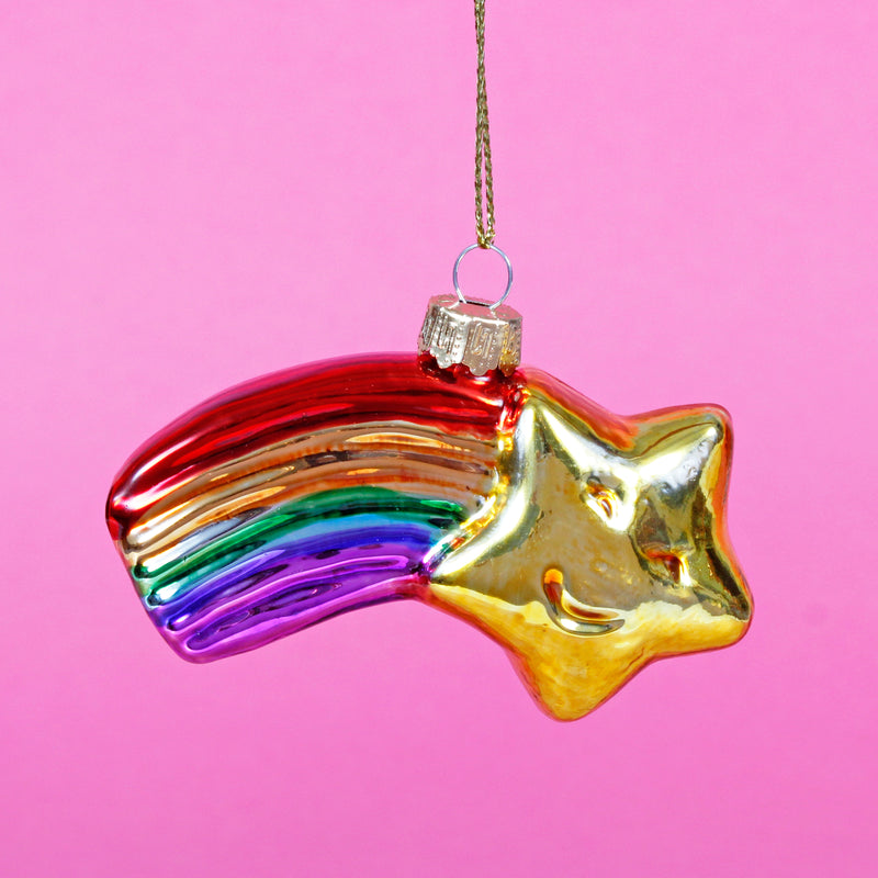 Shooting Star Hanging Christmas Bauble