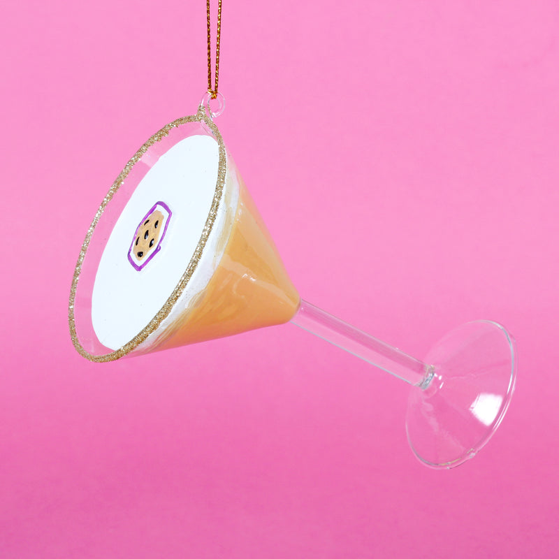Passion Fruit Martini Glass Christmas Hanging Bauble