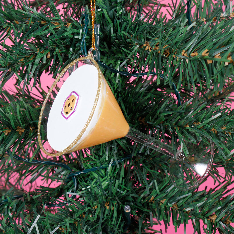 Passion Fruit Martini Glass Christmas Hanging Bauble