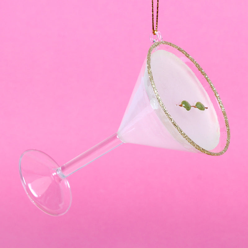 Martini Cocktail Hanging Christmas Bauble
