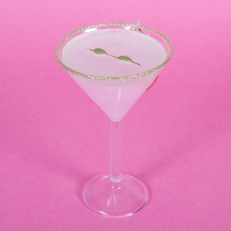 Martini Cocktail Hanging Christmas Bauble