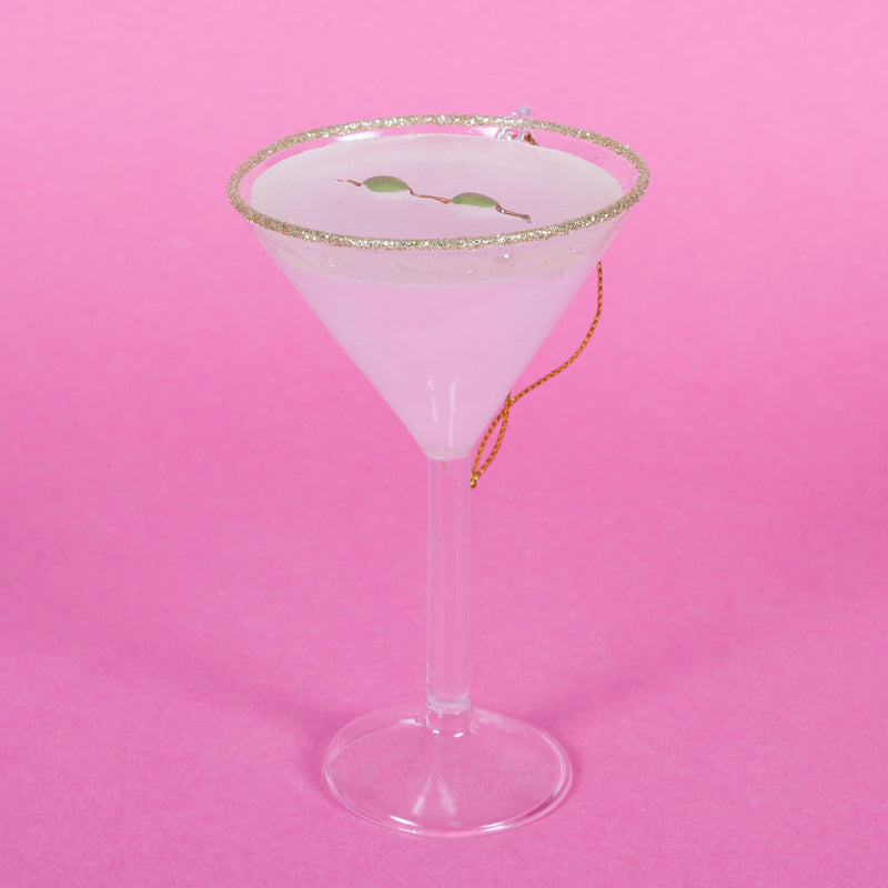 Martini Cocktail Hanging Christmas Bauble