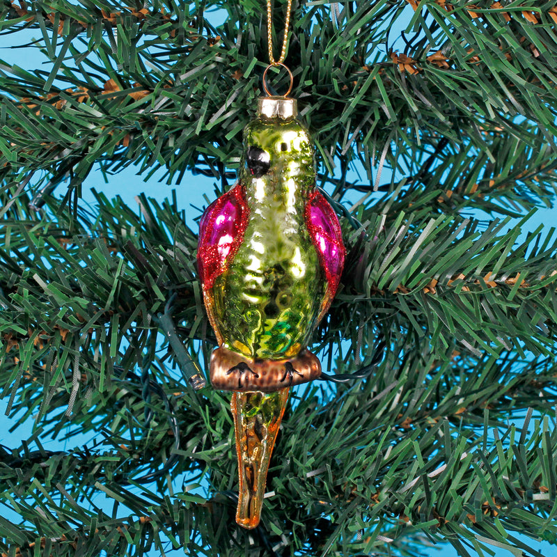 Colourful Parrots Hanging Christmas Decorations- Set Of 3