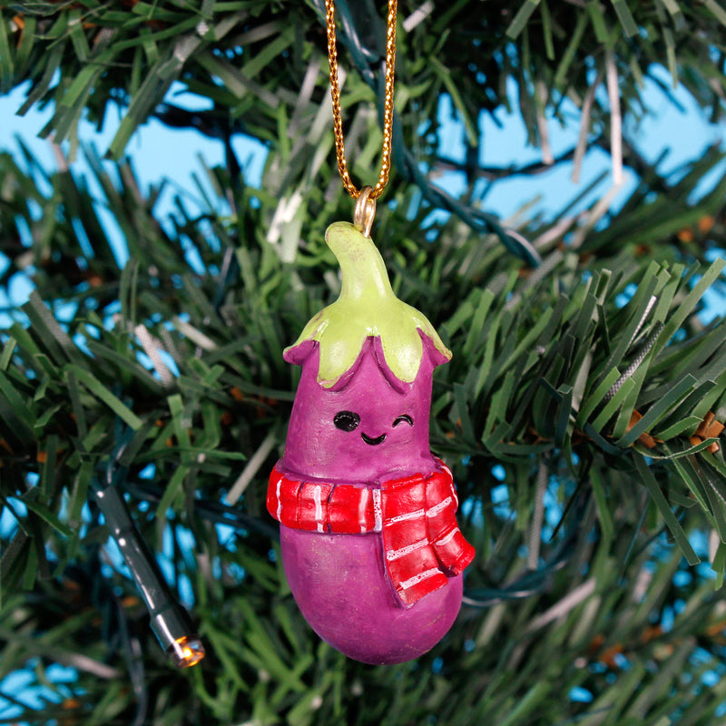 Mini Christmas Vegetables  Baubles - Set of 4 Hanging Decorations