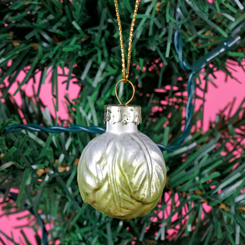 Brussel Sprout Baubles Set of 6