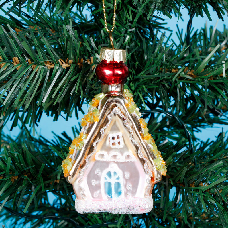 Princess Gingerbread House Hanging Decoration Bauble