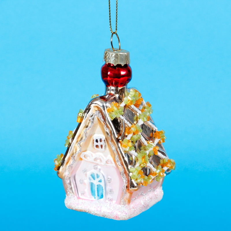 Princess Gingerbread House Hanging Decoration Bauble
