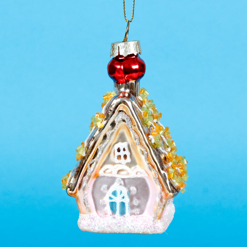 Princess Gingerbread House Hanging Decoration Bauble