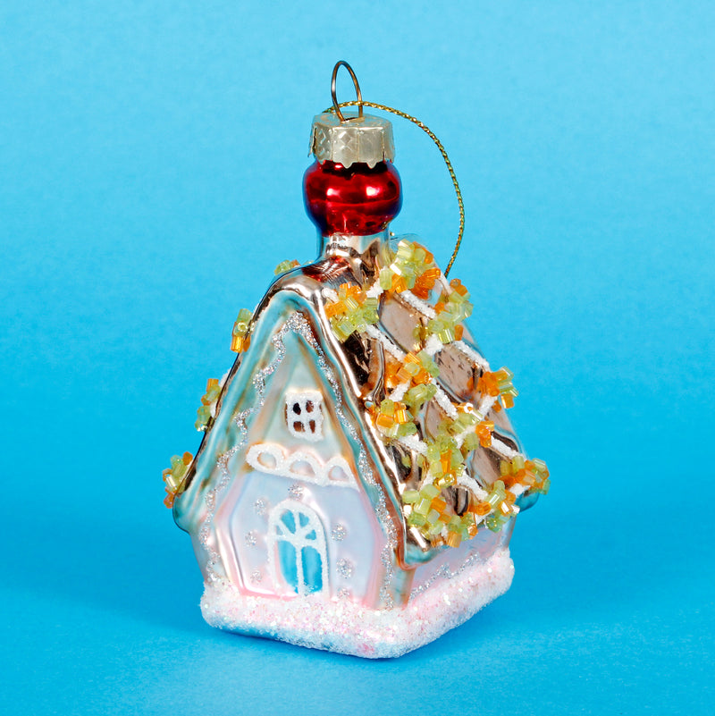Princess Gingerbread House Hanging Decoration Bauble