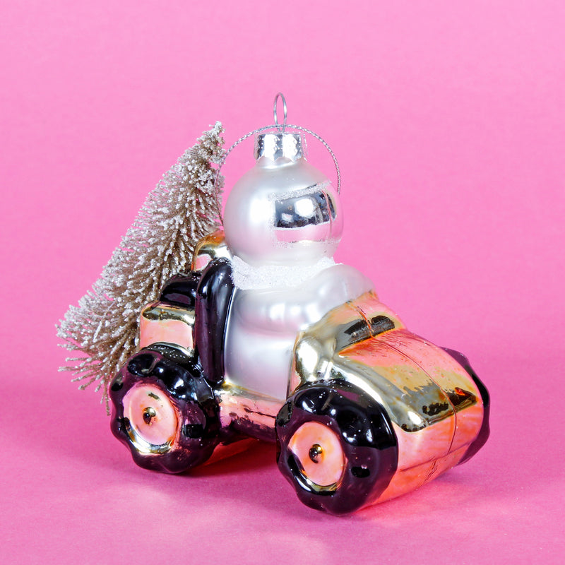 Outer Space Astronaut Explorer Shaped Bauble Hanging Decoration