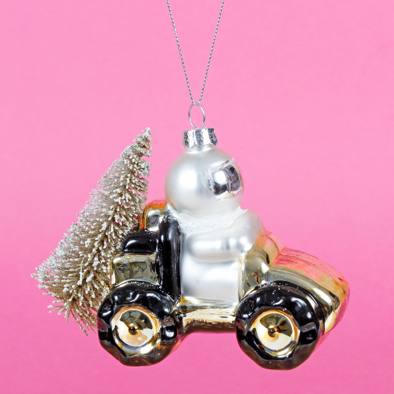 Outer Space Astronaut Explorer Shaped Bauble Hanging Decoration