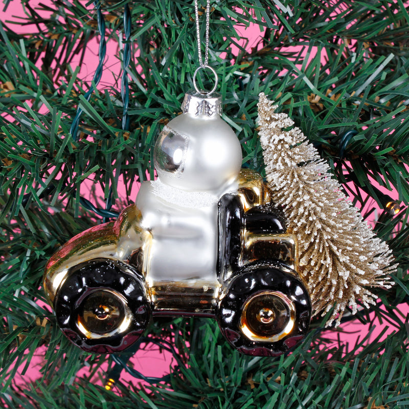Outer Space Astronaut Explorer Shaped Bauble Hanging Decoration
