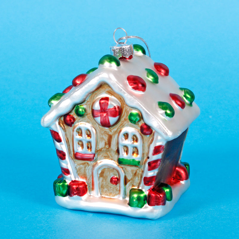 Classic Gingerbread House Shaped Bauble