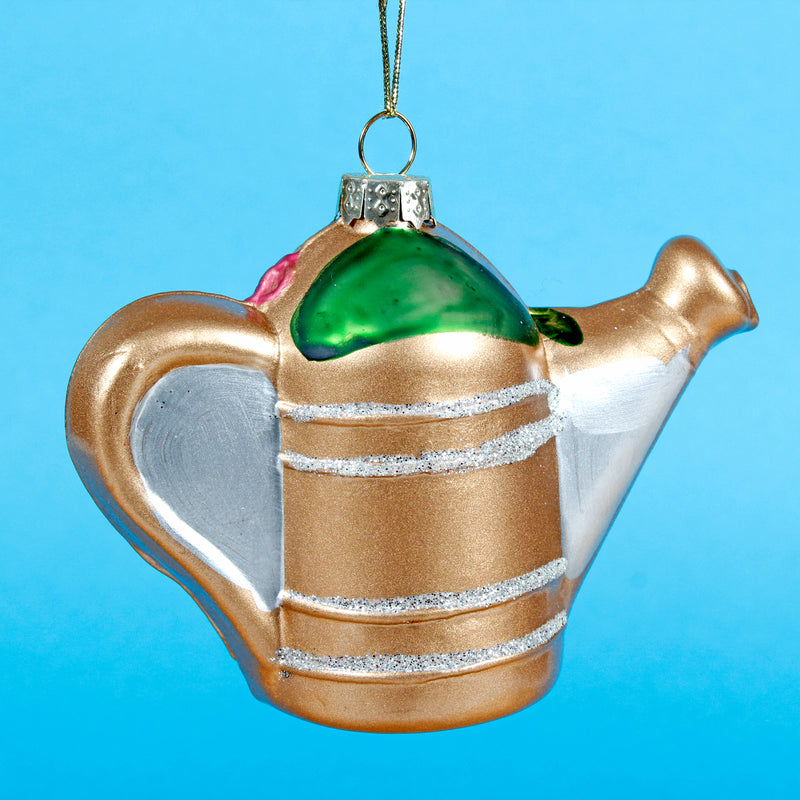 Watering Can Shaped Bauble Hanging Decoration