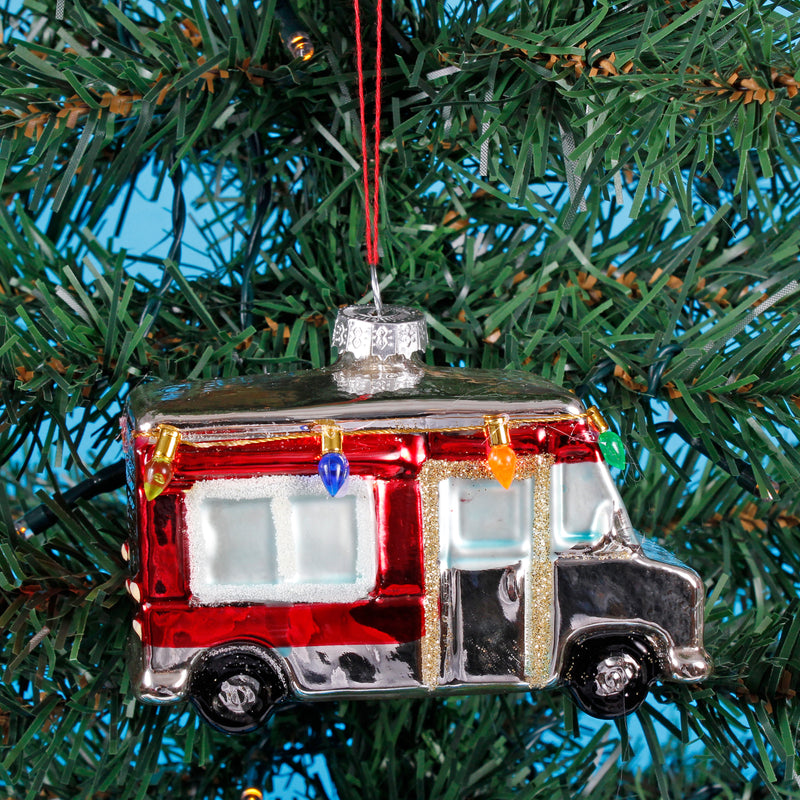 Mobile Home Shaped Bauble Hanging Decoration Set