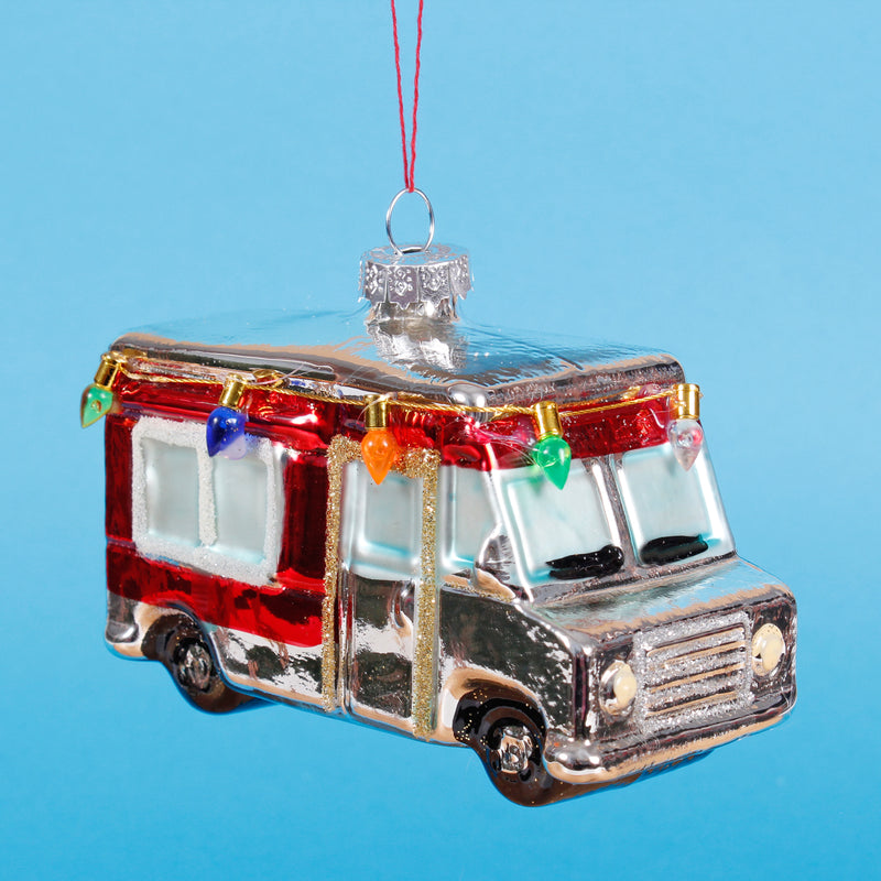 Mobile Home Shaped Bauble Hanging Decoration Set