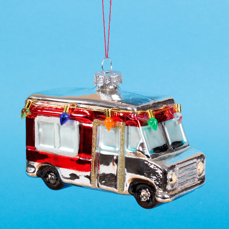 Mobile Home Shaped Bauble Hanging Decoration Set