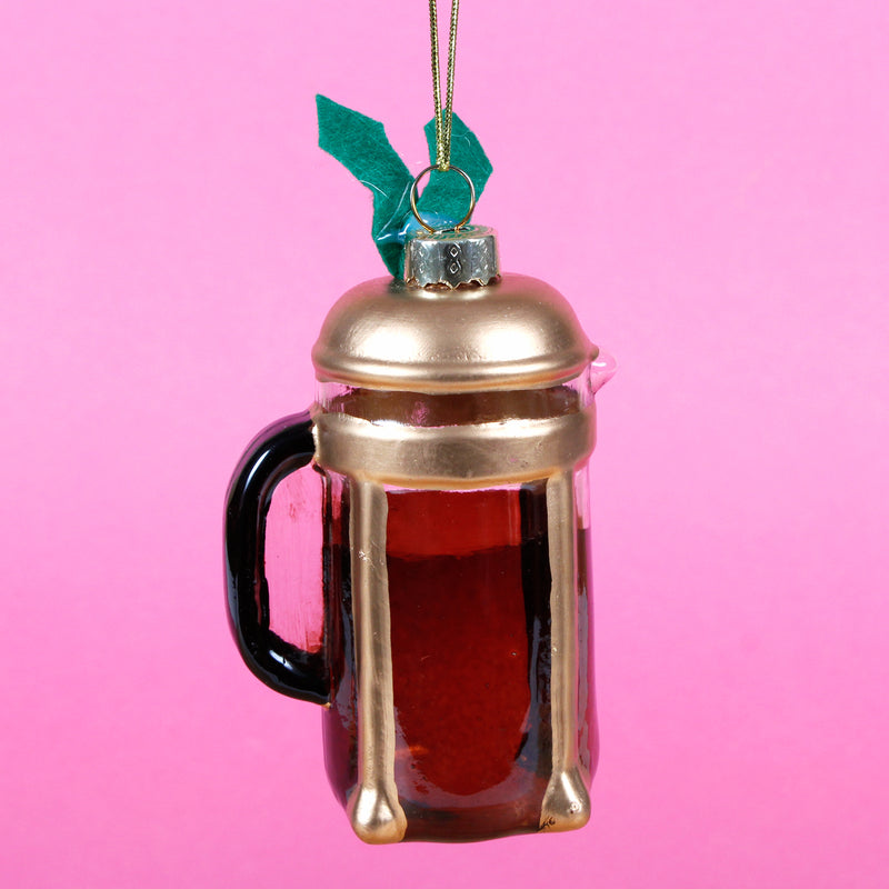 Christmas Cafetiere Shaped Bauble