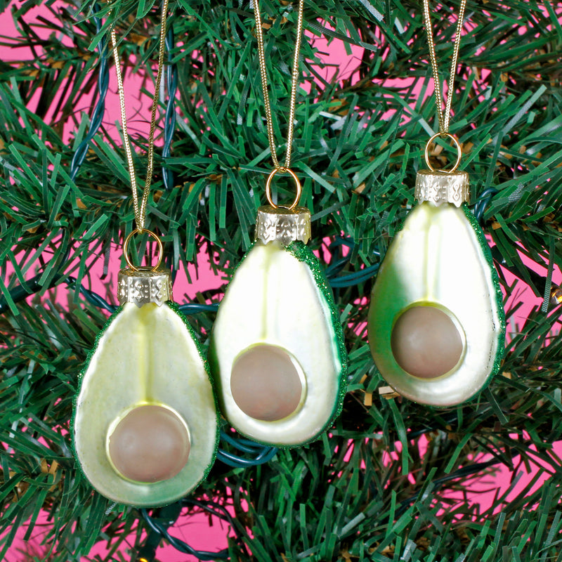 Avocado Mini Bauble - Set of 3