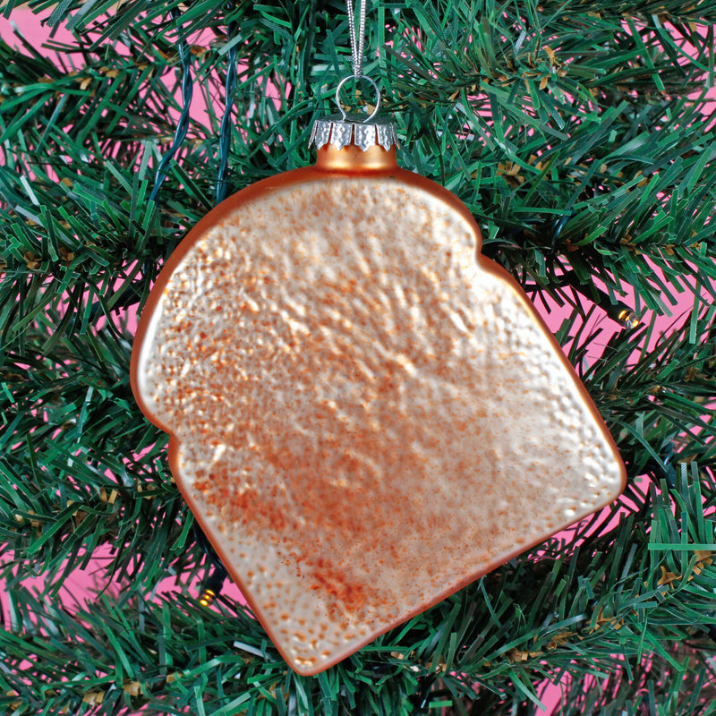 Egg On Toast Hanging Christmas Bauble
