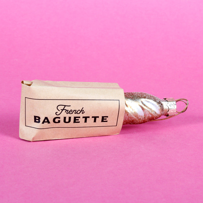 Baguette Hanging Christmas Bauble