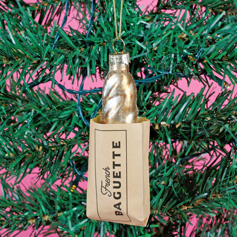 Baguette Hanging Christmas Bauble