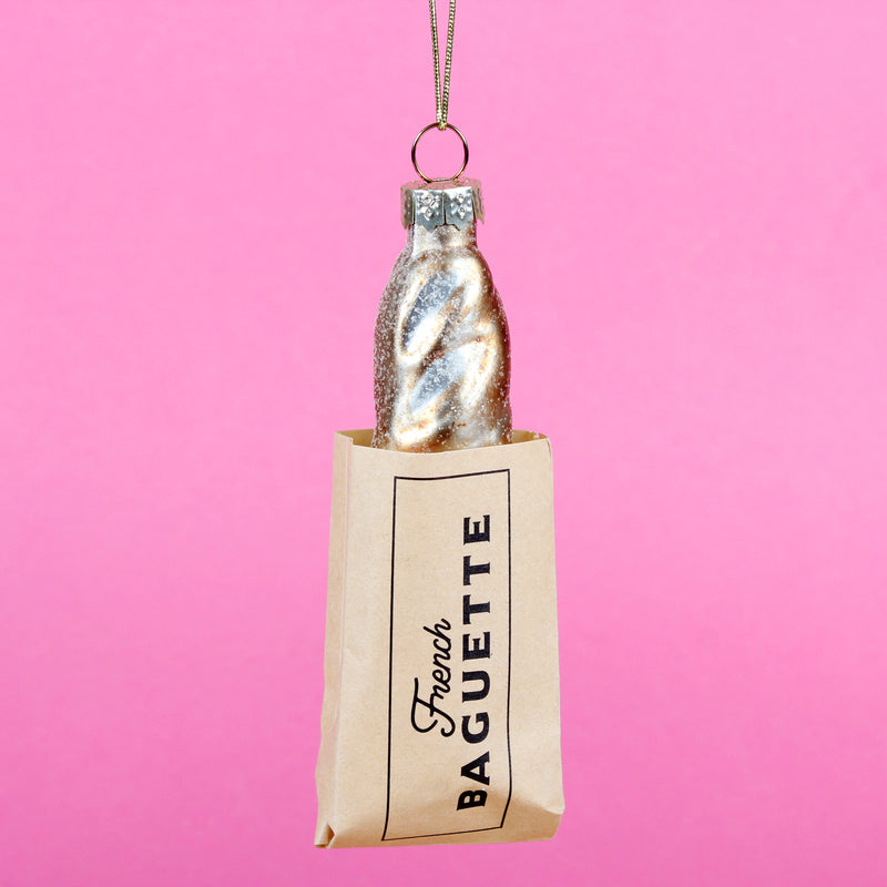 Baguette Hanging Christmas Bauble