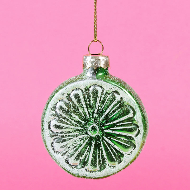 Lime Slice Shaped Bauble Hanging Decoration