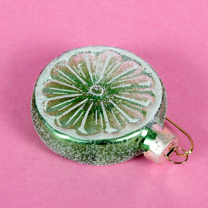 Lime Slice Shaped Bauble Hanging Decoration