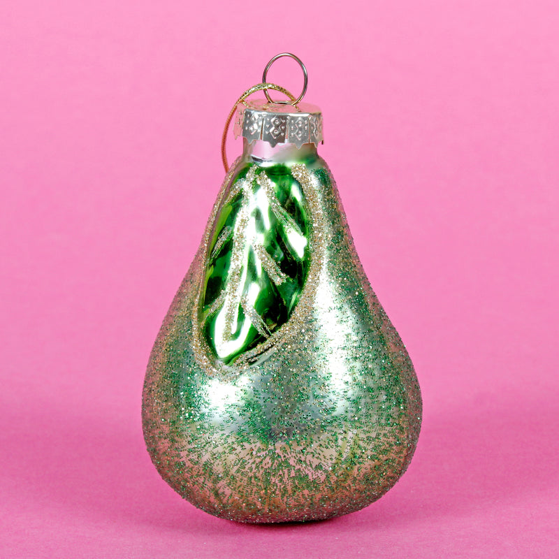 Pear Shaped Bauble Hanging Decoration
