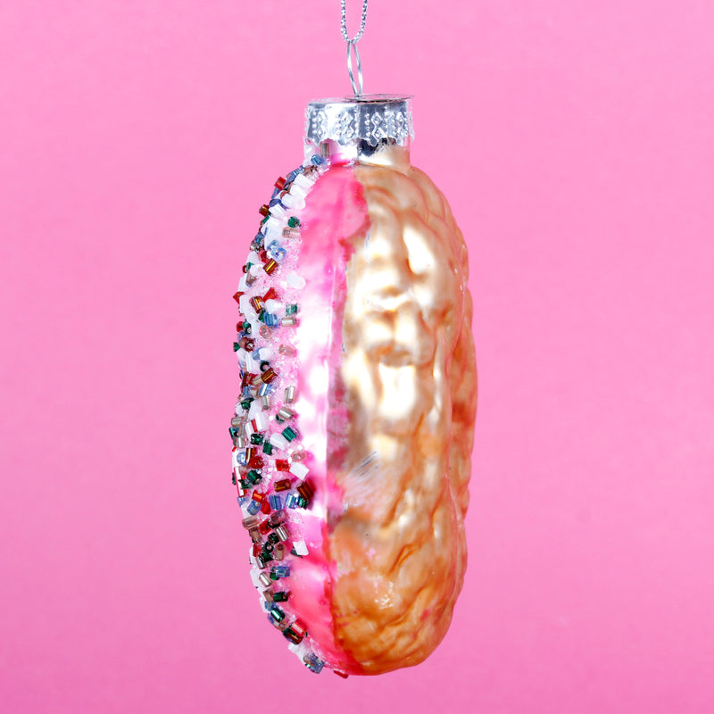 Doughnuts Sprinkles Set of 3 Hanging Christmas Decorations 3d Baubles