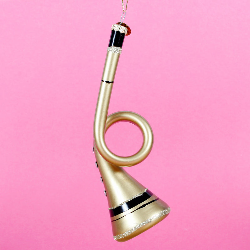 Musical Instrument 3D Glass Christmas Hanging Bauble