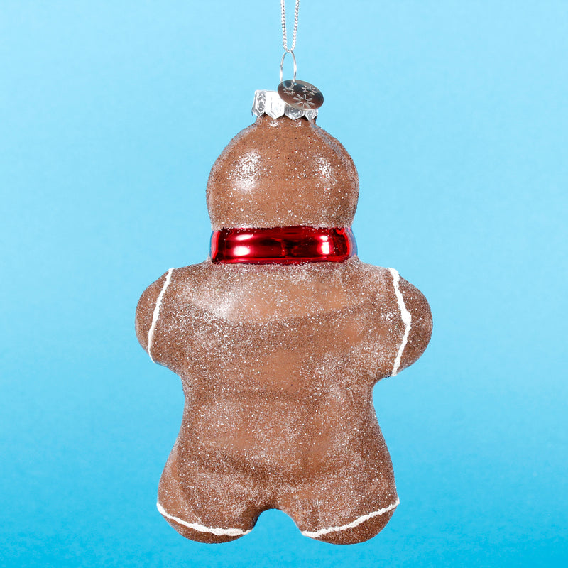 Gingerbread man and Christmas Tree Shaped 3d Hanging Bauble
