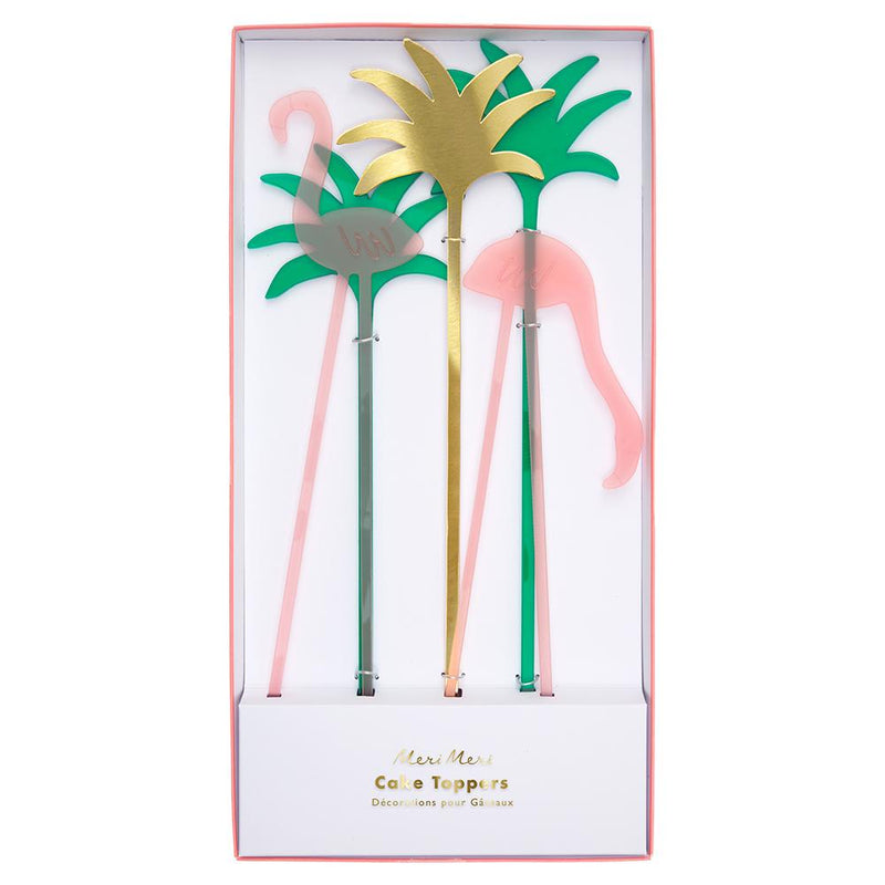 Flamingo Acrylic Cake Toppers