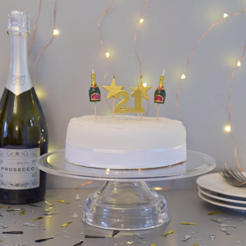 21st Milestone Birthday 3D Candles Set
