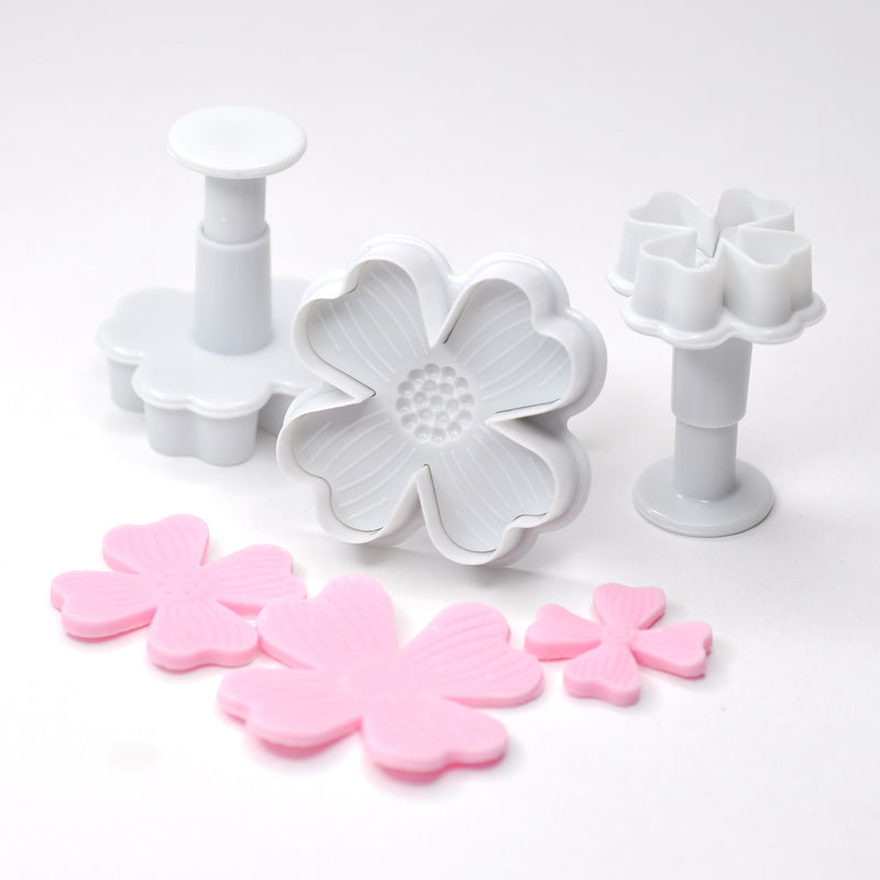 4 Leaf Clover / Petal Flower Fondant Cutter (Set of 3)