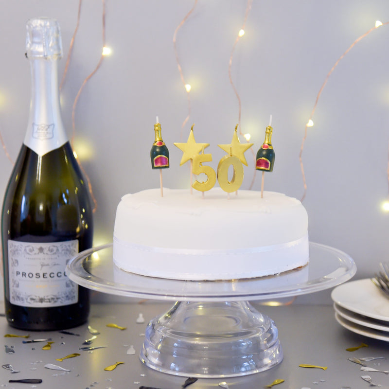 50th Milestone Birthday / Anniversary 3D Candles Set