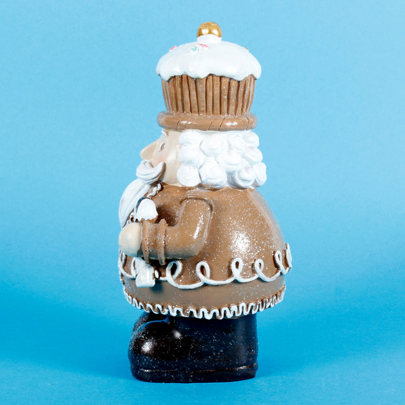 Brown Nutcracker Cupcake Hat Christmas Resin Decoration